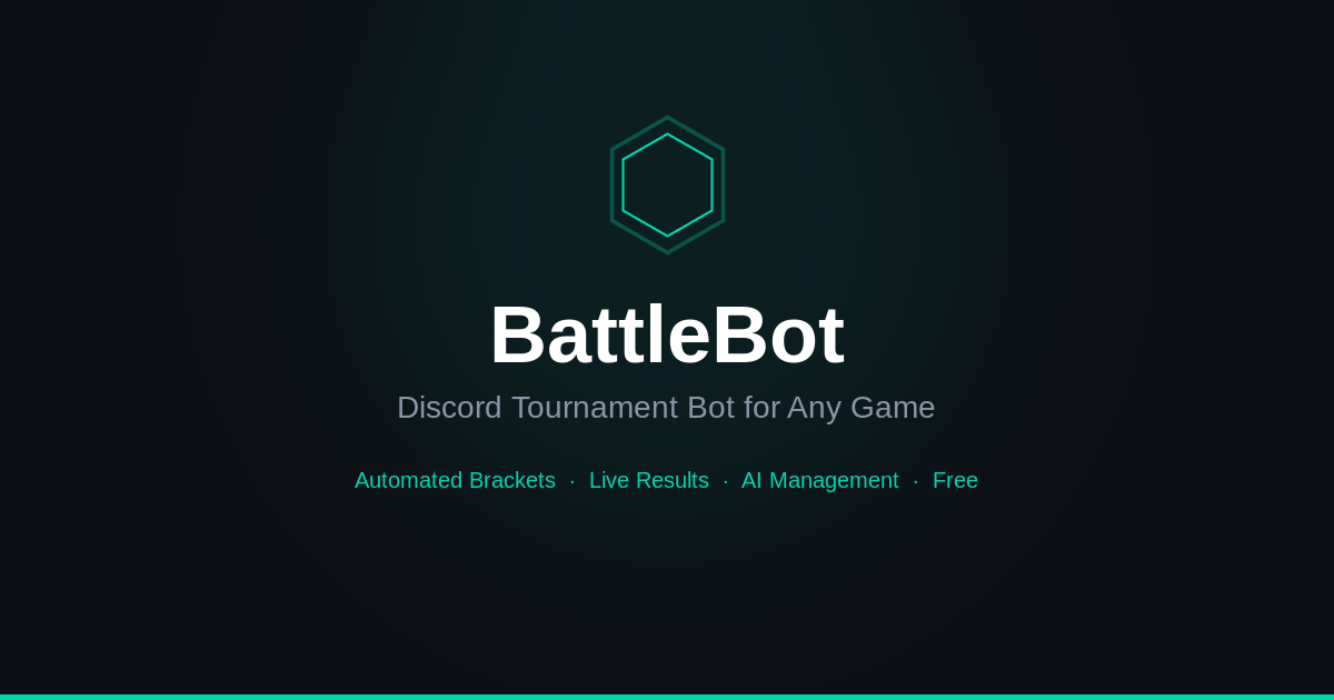 BattleBot — Discord Tournament Bot for Any Game